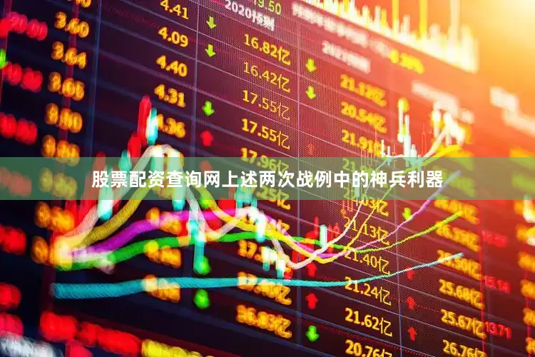 股票配资查询网上述两次战例中的神兵利器